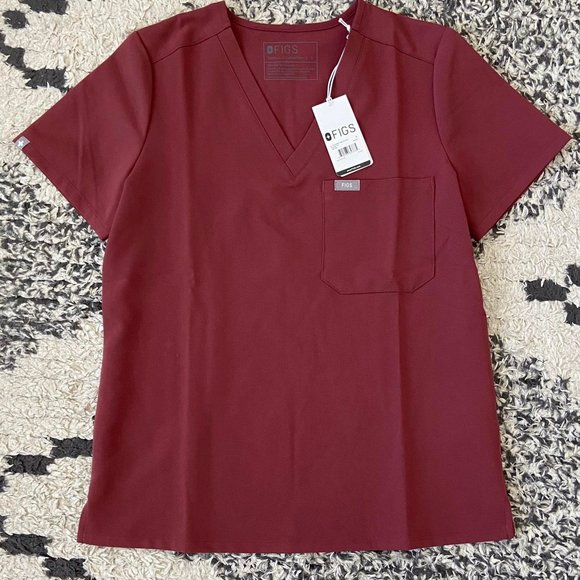 Figs Tops Figs Dark Cherry Scrubs Nwt Poshmark